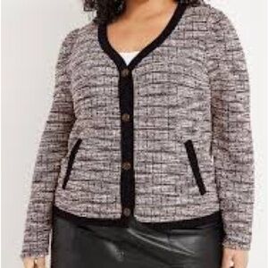 2/$35 Maurices Cropped Tweed Button Blazer